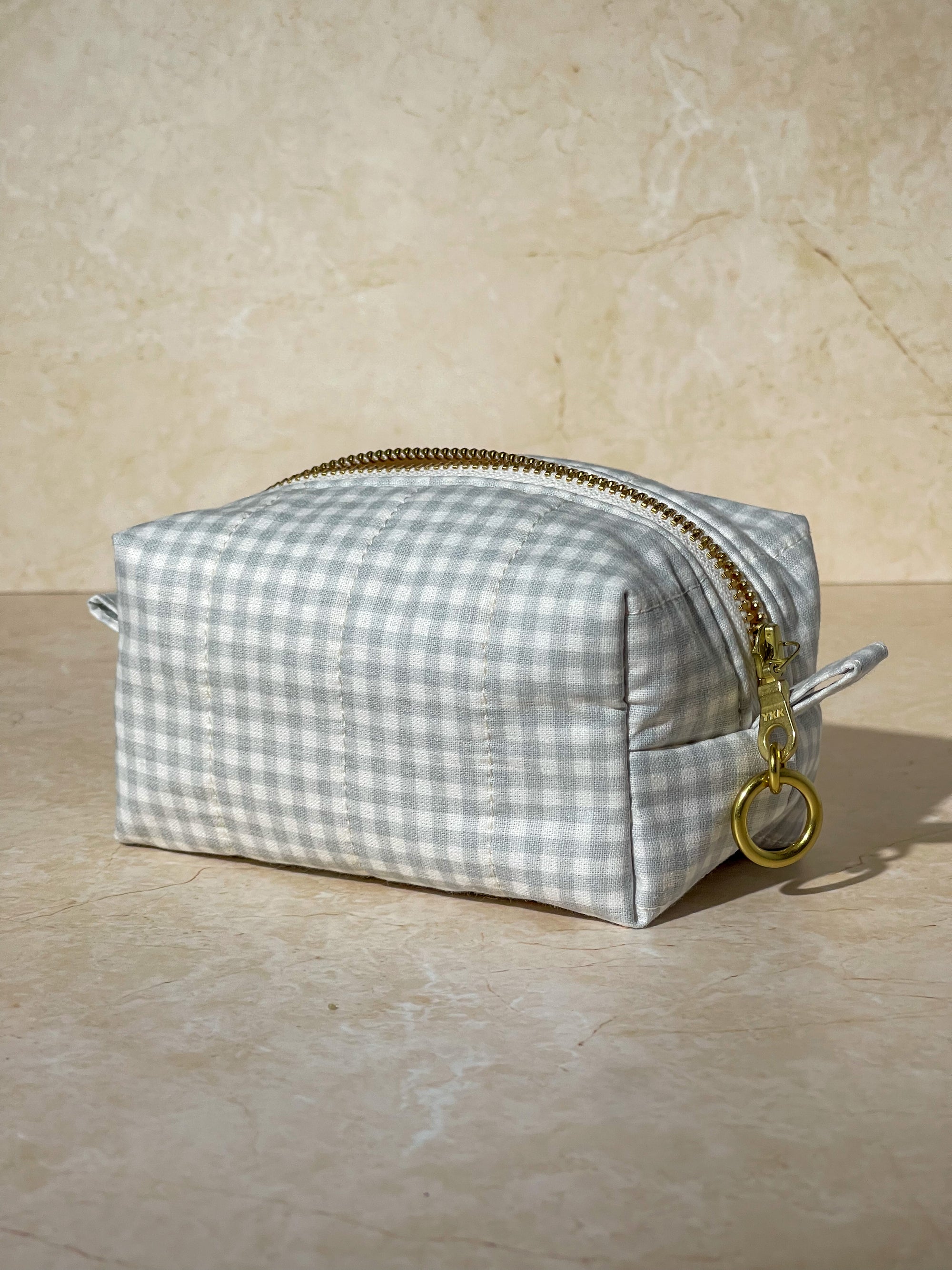 Small Boxy Pouch - Charcoal Milk