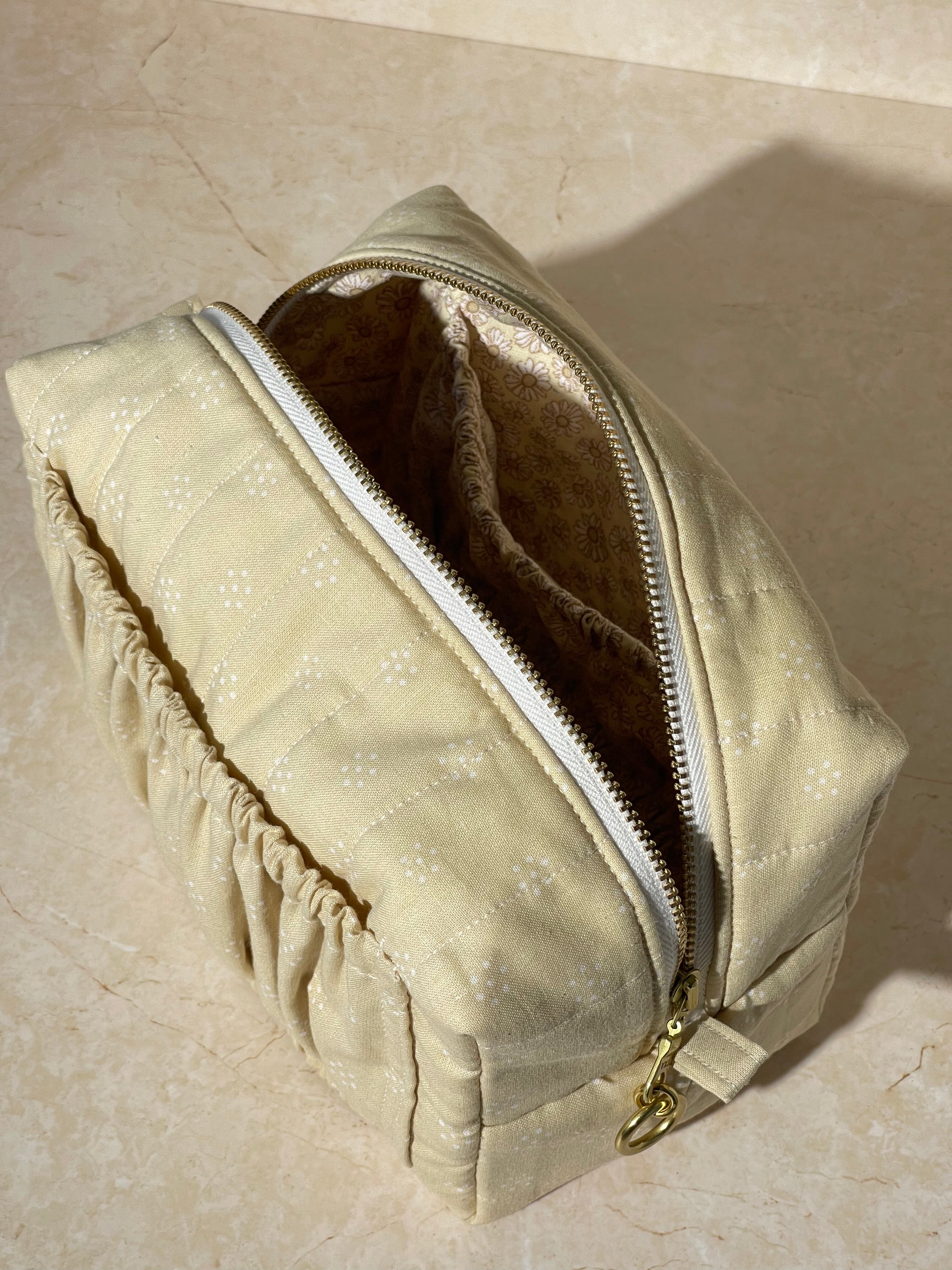 Classic Boxy Ruffle Pocket - Cream Latte
