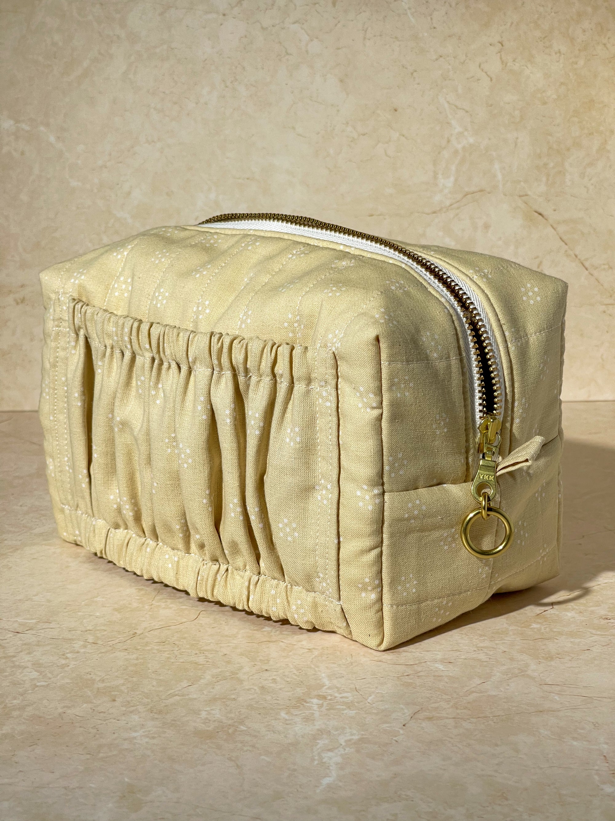 Classic Boxy Ruffle Pocket - Cream Latte