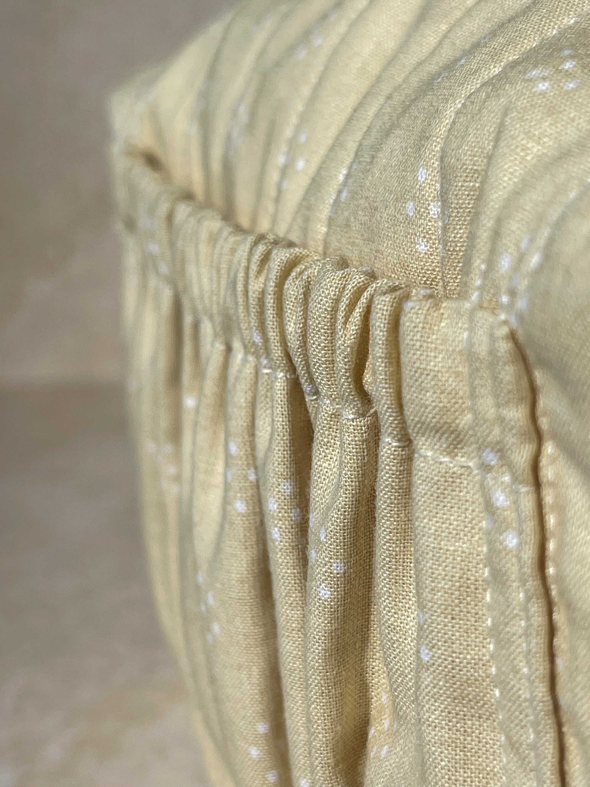 Classic Boxy Ruffle Pocket - Cream Latte