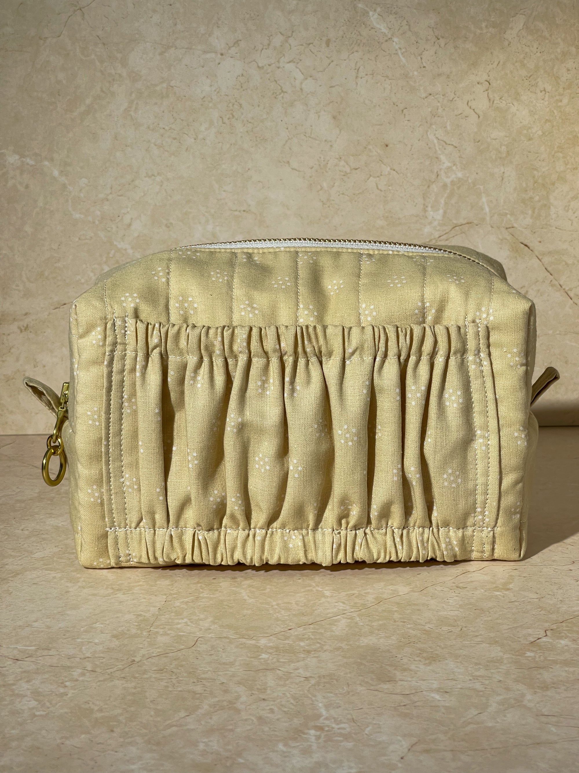 Classic Boxy Ruffle Pocket - Cream Latte