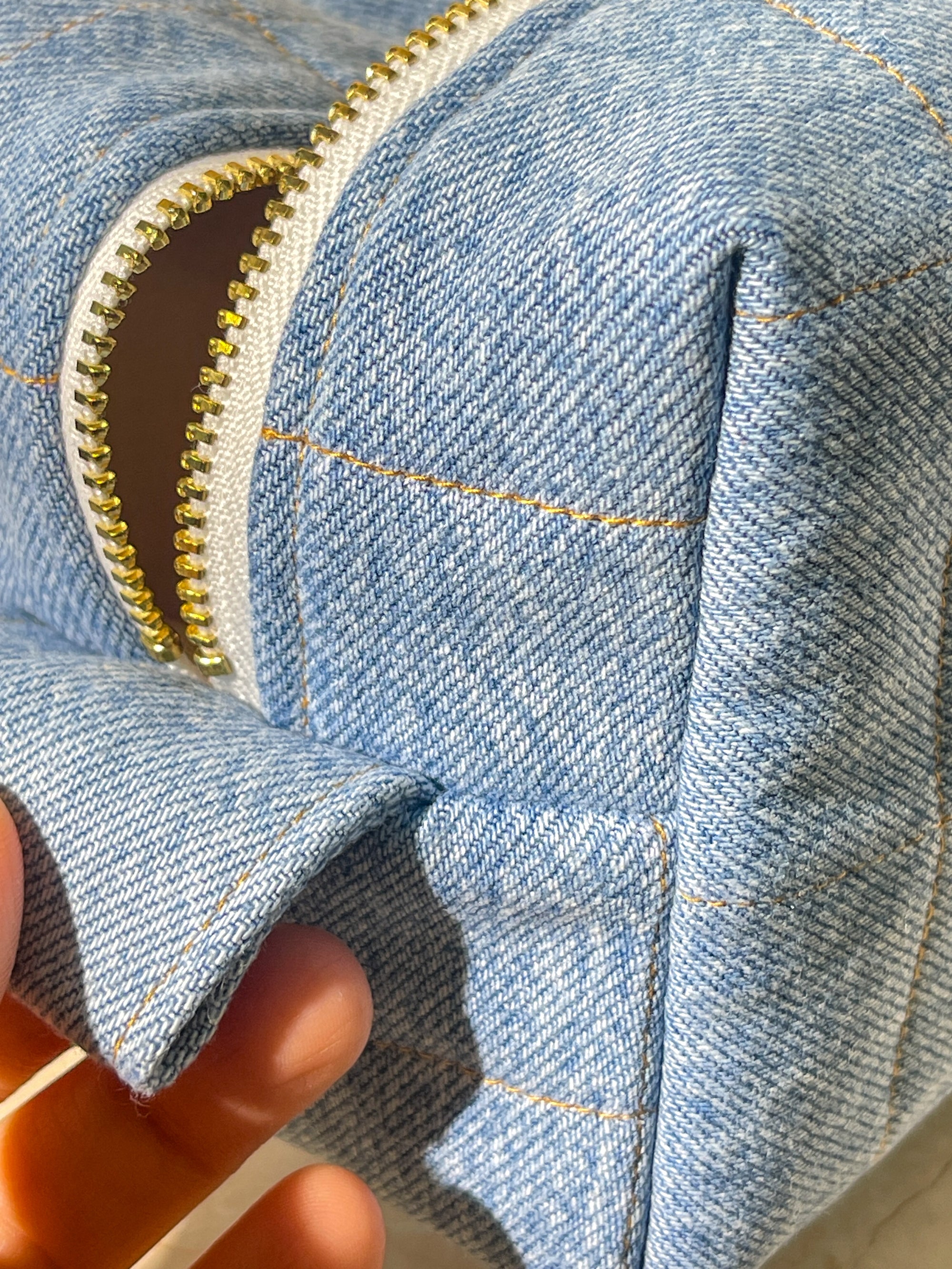 Upcycled Medium Boxy - Light Blue Denim (3)
