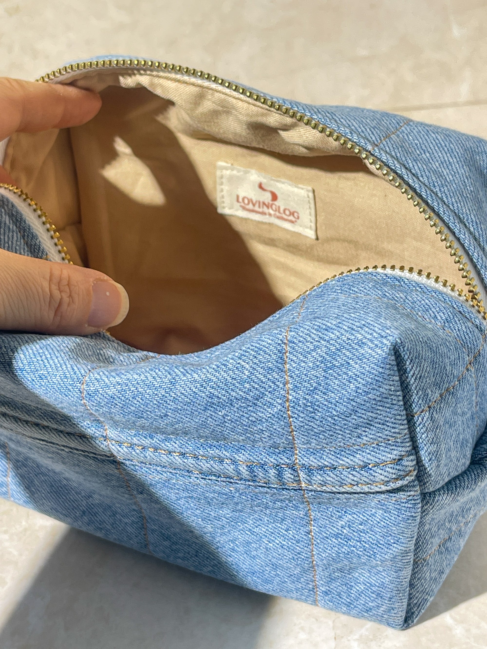 Upcycled Medium Boxy - Light Blue Denim (4)