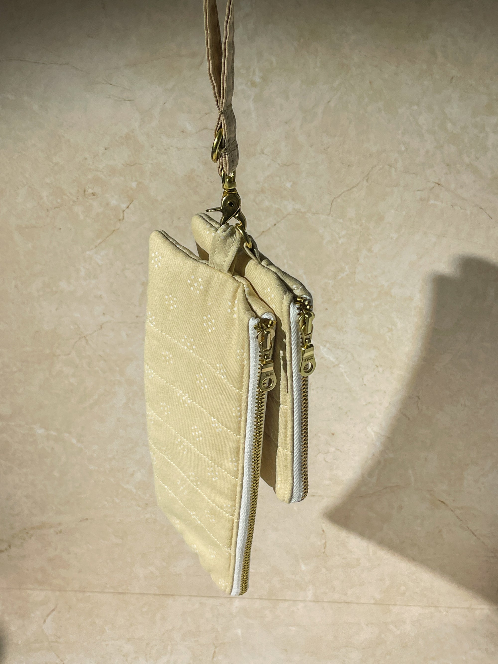 Glasses / Pencil Flat Pouch - Cream Latte