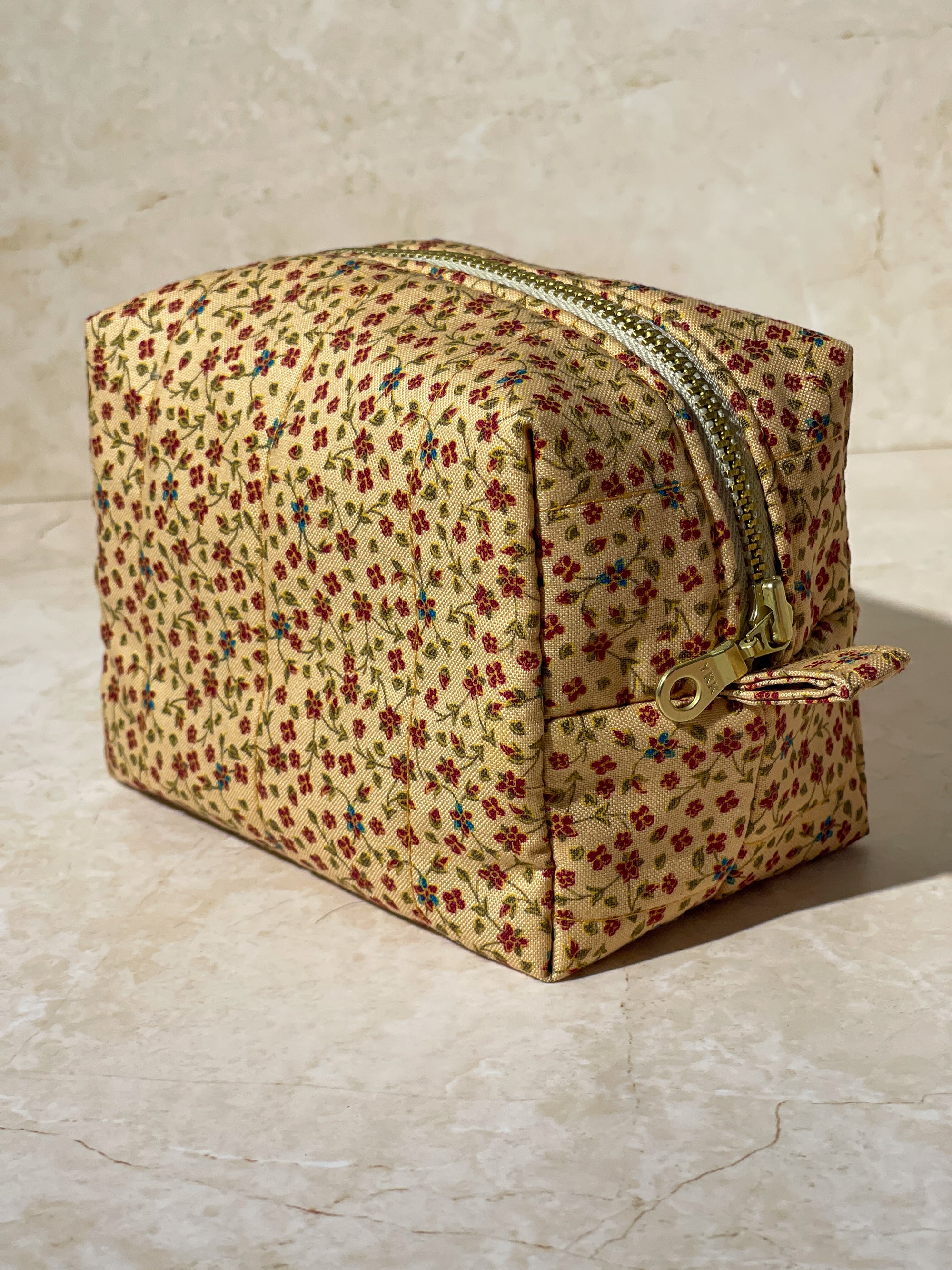 Small Boxy Pouch - Fall Latte