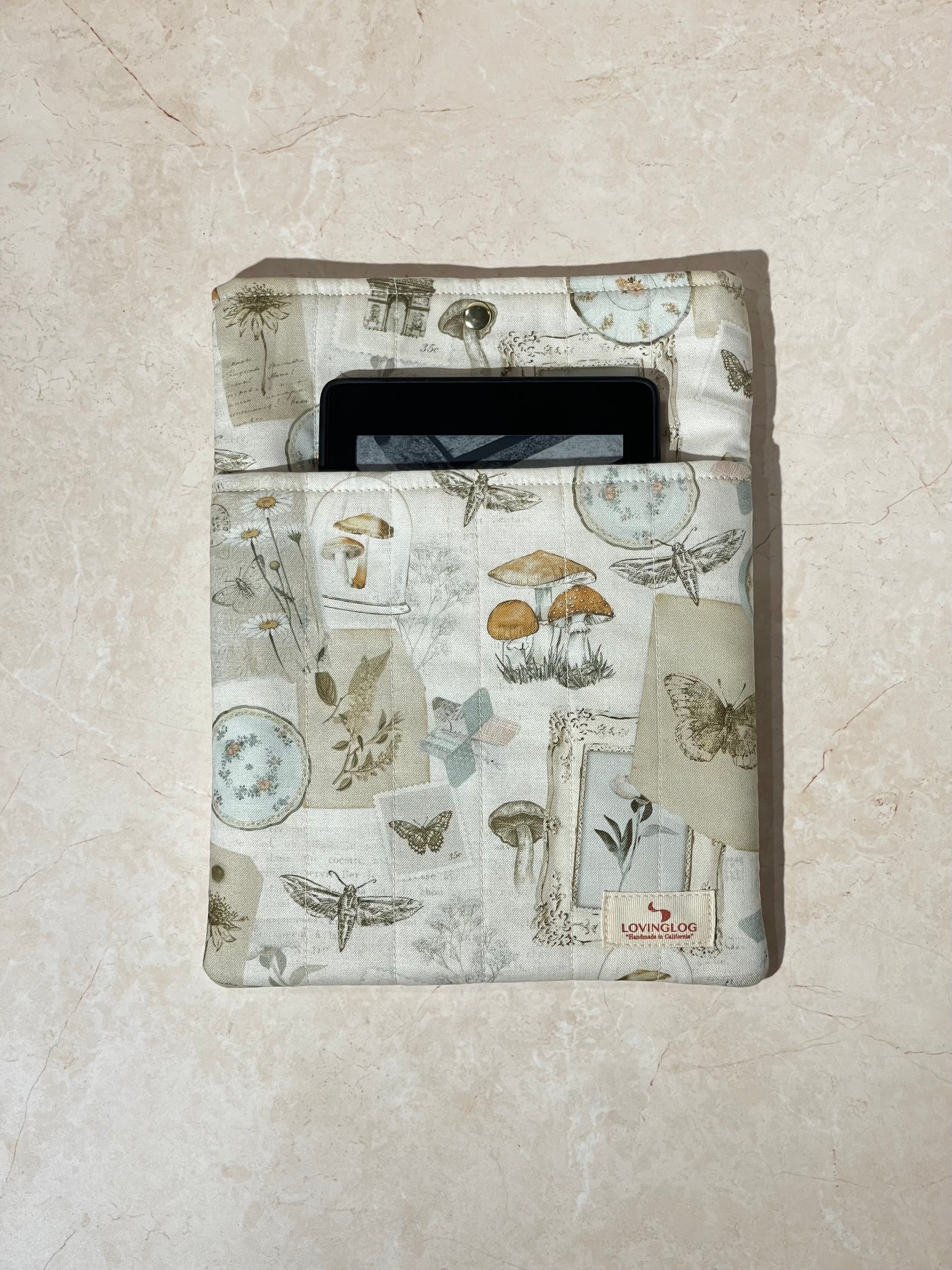 Small Book Sleeve - Mushroom