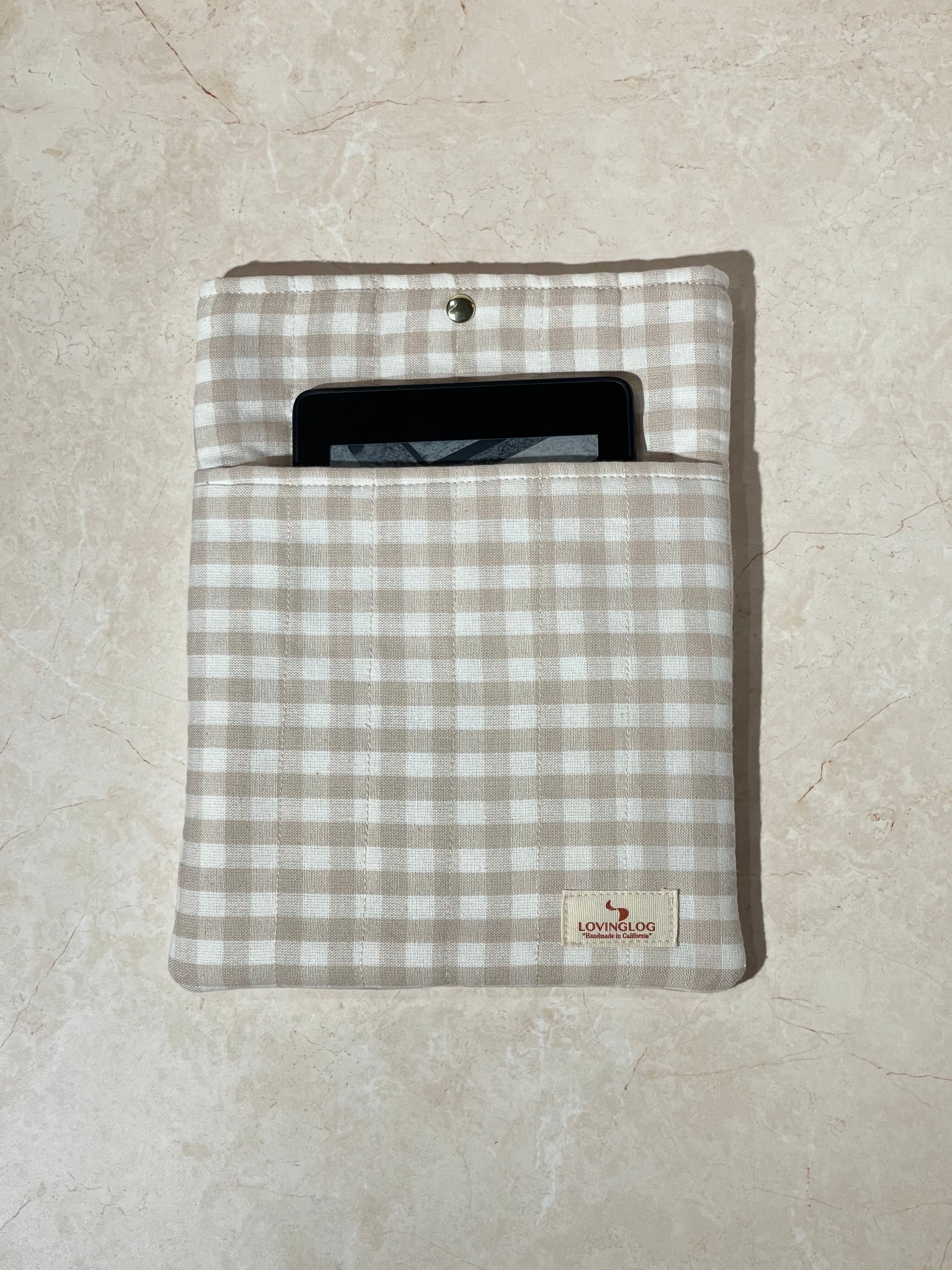 Small Book Sleeve - Black Tea Latte