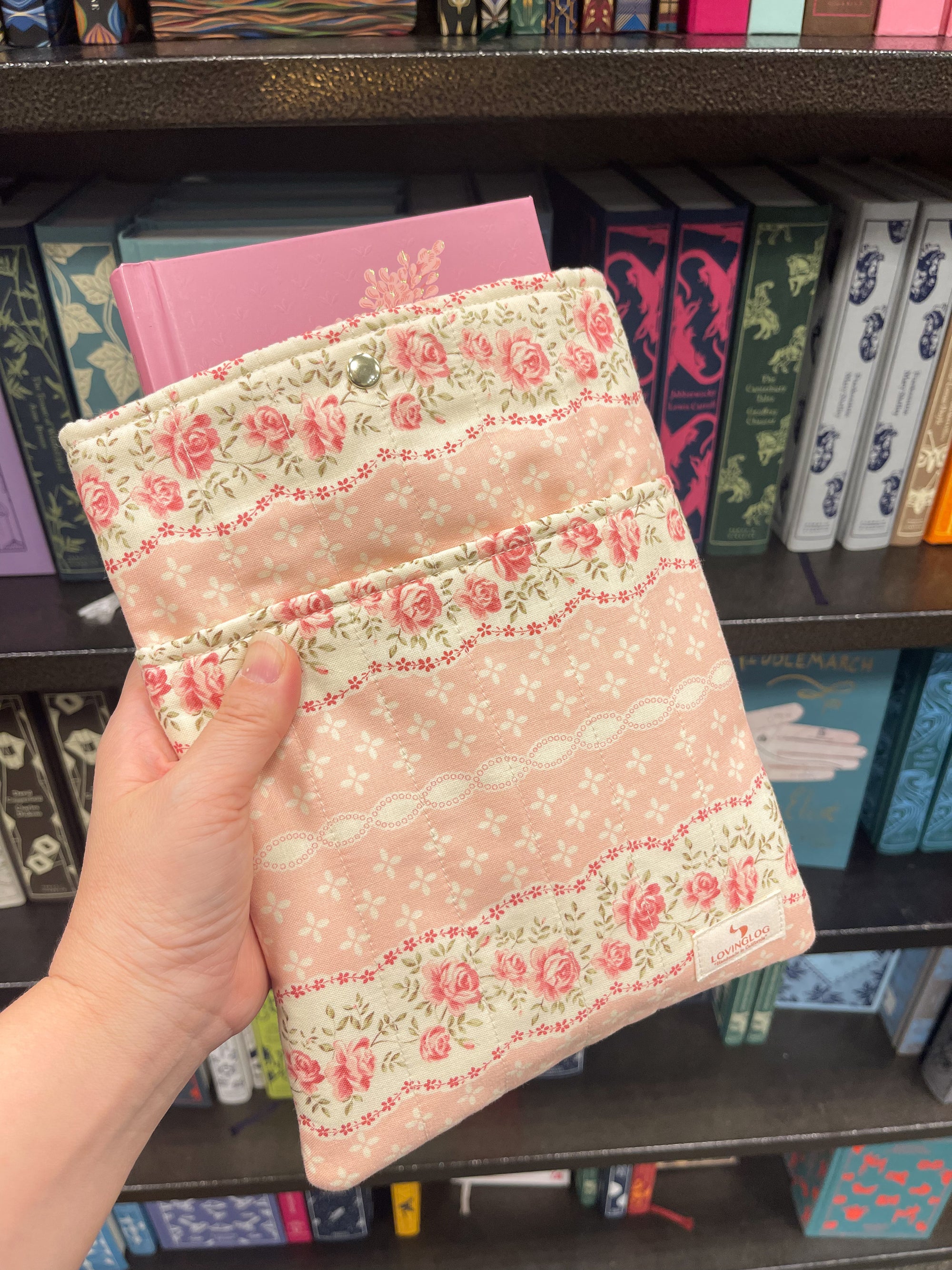 Small Book Sleeve - Rose