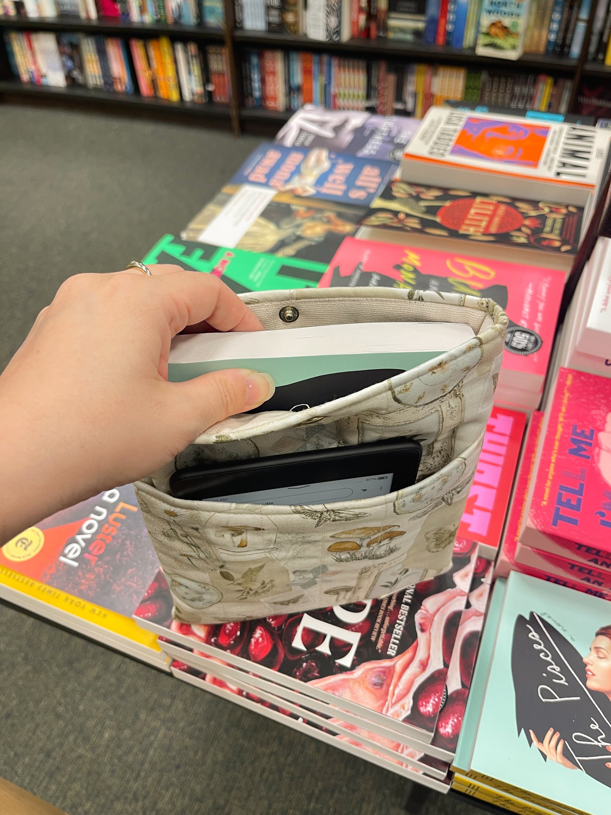 Small Book Sleeve - Mushroom