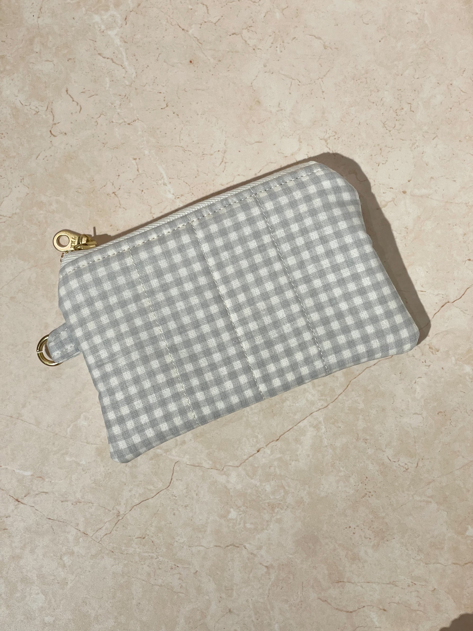 Flat Keychain Pouch - Charcoal Milk