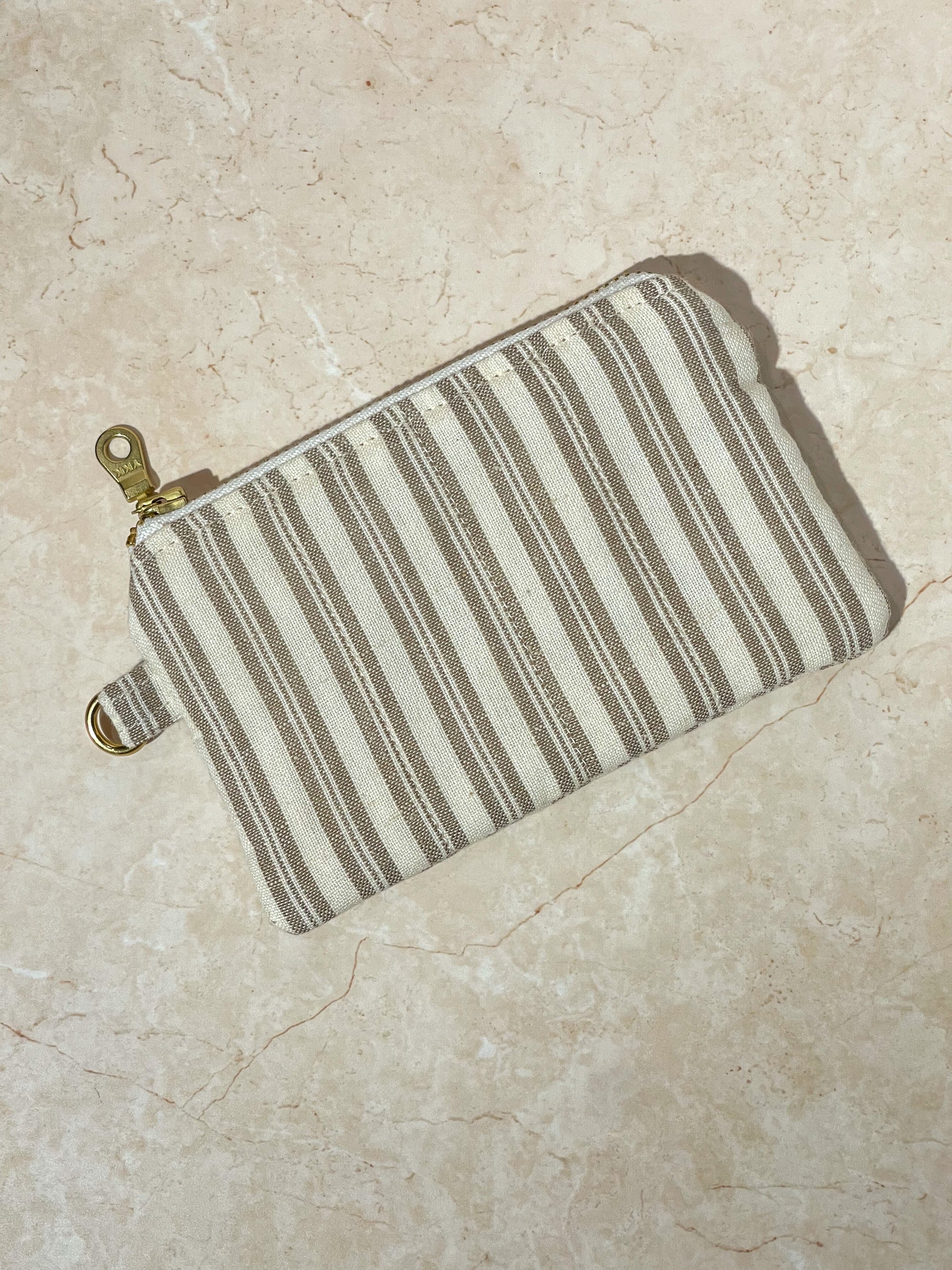 Flat Keychain -Green Tea & Cream