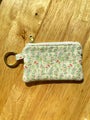 Keychain Pouch - Flower on Cream