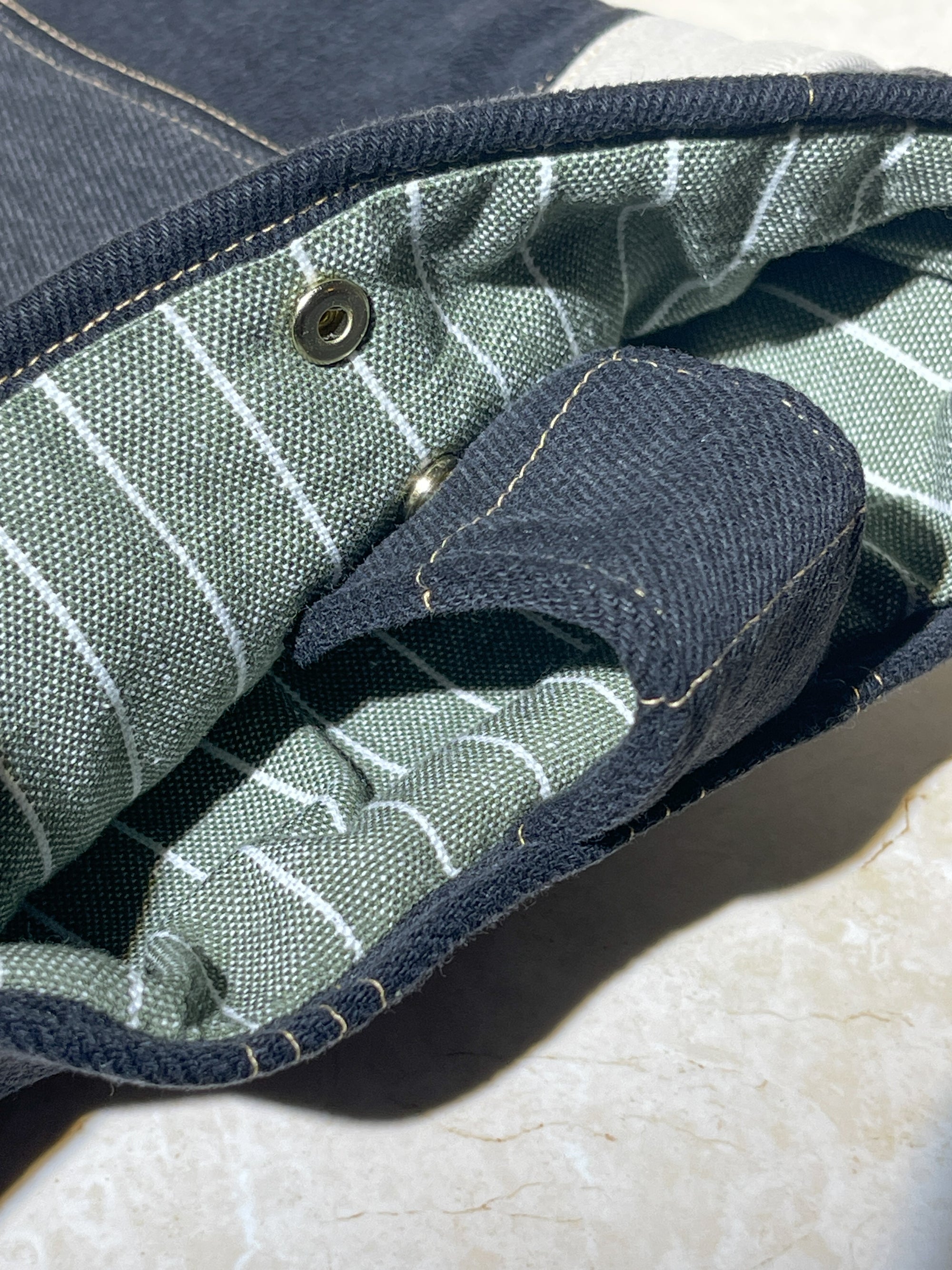 Upcycled Patched Classic Book Sleeve - Denim Jeans {